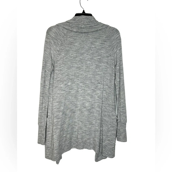 Athleta Draped Open Front Cozy Cardigan Sz XS Gray - Picture 6 of 10